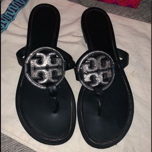 Tory Burch miller’s in silver rhinestones , sold out firm price